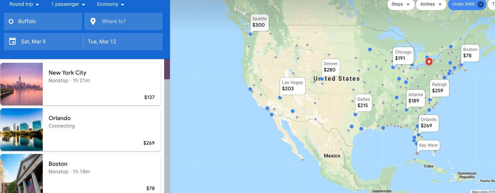 Find Cheap Flights to Anywhere with Google Flights