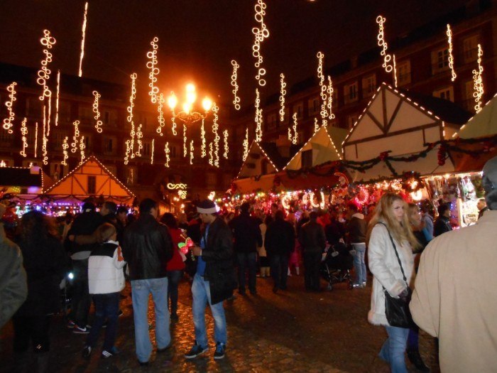 madrid christmas market spain