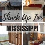 The Shack Up Inn is an amazingly themed hotel in Clarksdale Mississippi. Rooms were converted from old sharecropper shacks based in a small town plus there is great music and events throughout the year.