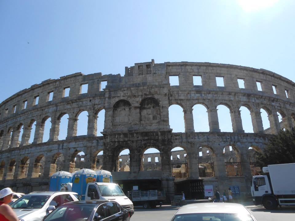 colosseum like structure in pula, croatia