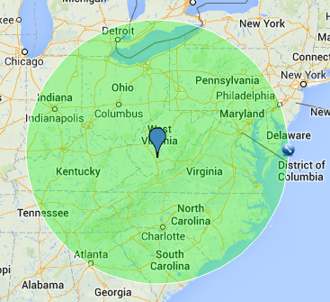 west virginia map