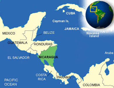 map (frequently asked questions about nicaragua)