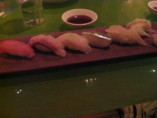 Omakase sushi plate: Not as premium as toro and uni, but still delicious and fresh.