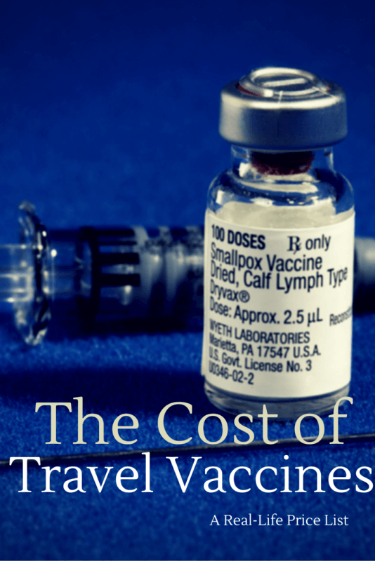 Some travel vaccines cost a lot of money in the United States but their protection is worth its weight in gold. Here are sample prices plus health tips.