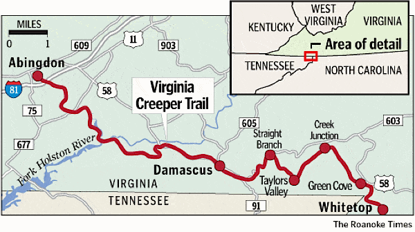 virginia creeper trail map