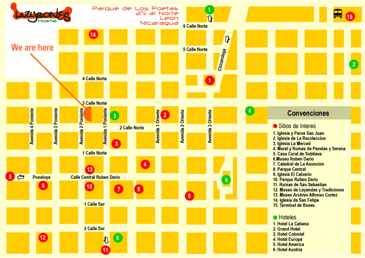 map of lazybones