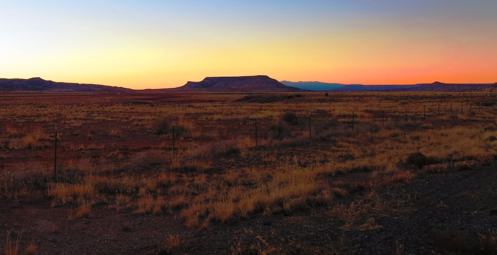 A gorgeous sunset along Route 66