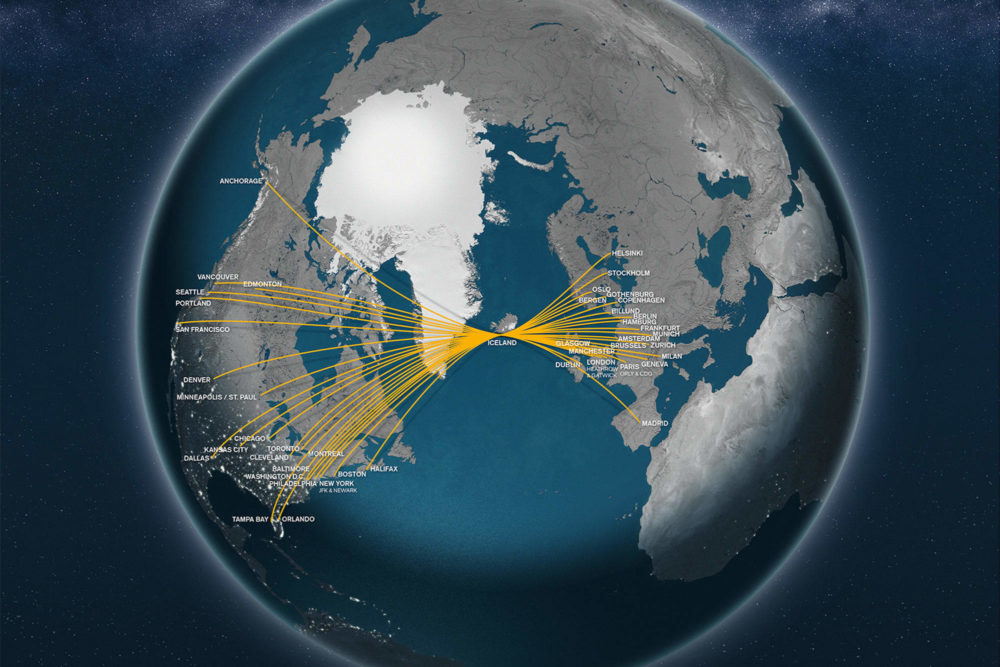 icelandair route map