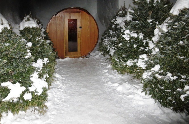 sauna | hotel de glace | ice hotel canada