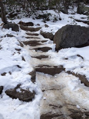 snow old rag saddle trail shenandoah