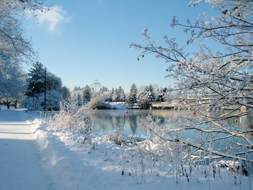 Spokane's Riverfront Park how to dress for winter