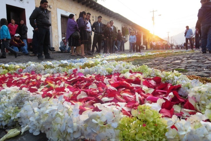 The floral alfombras were actually my favorite since they smelled so good!