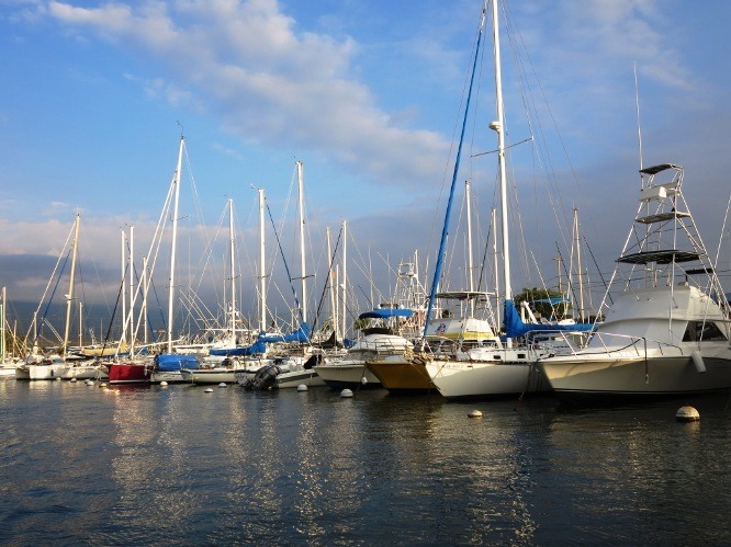 Honokau Marina on a Beautiful Afternoon (Kona, Big Island, Hawaii)