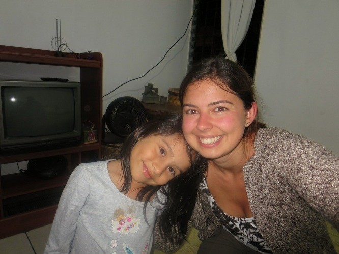 My "niece" at a Guatemalan homestay