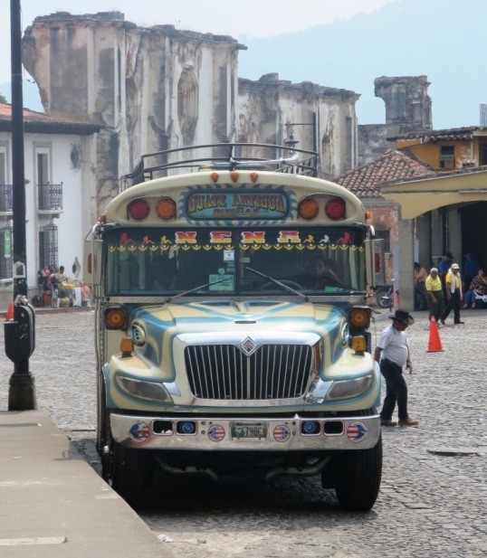 guatemala chicken bus