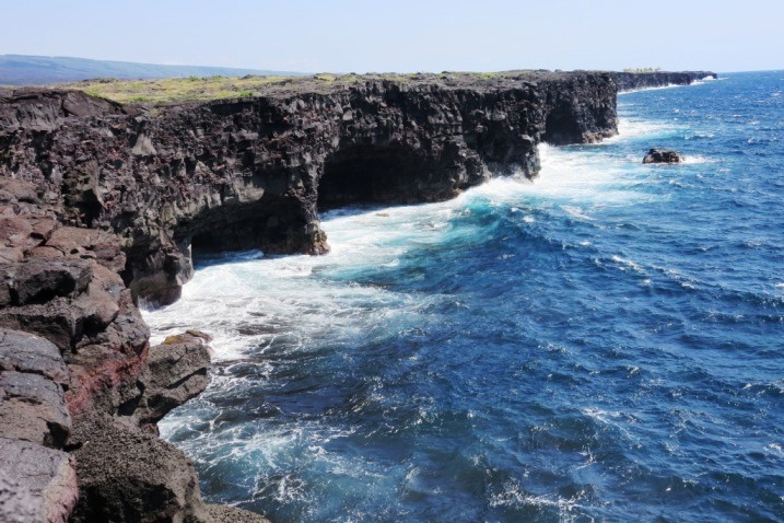 sea arch chain of craters road - VOLCANOES NATIONAL PARK THE BIG ISLAND OF HAWAII