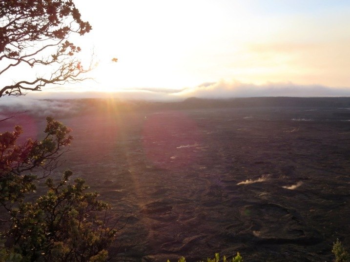 sunrise - VOLCANOES NATIONAL PARK THE BIG ISLAND OF HAWAII