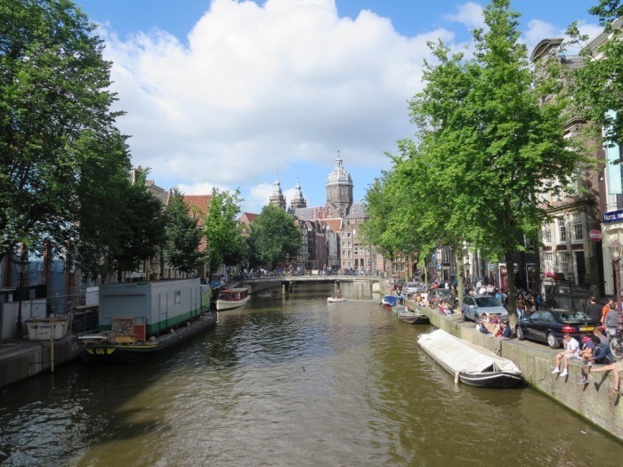 Enjoying the canals throughout Amsterdam.