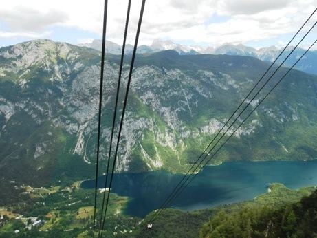 gondola lake bohinj slovenia