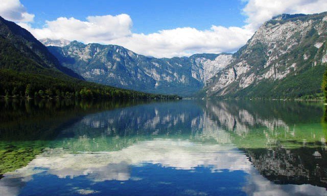 lake bohinj slovenia