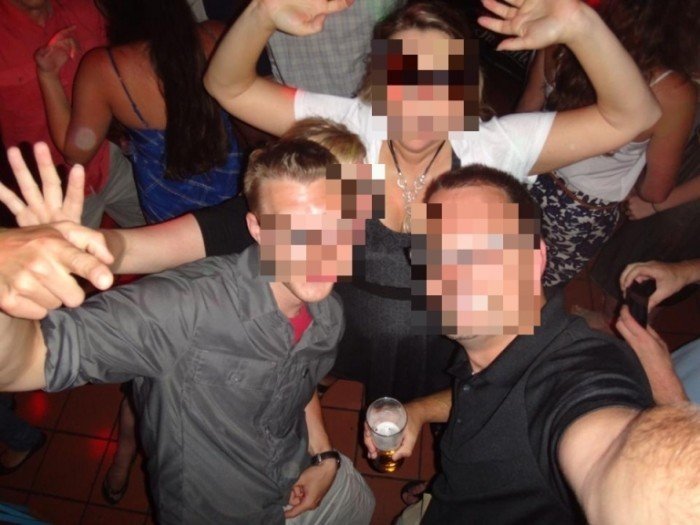 Faces blurred to protect the innocent.