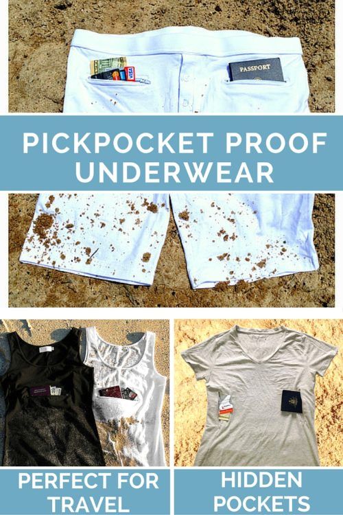 pickpocket proof underwear hidden pockets anti-theft underwear