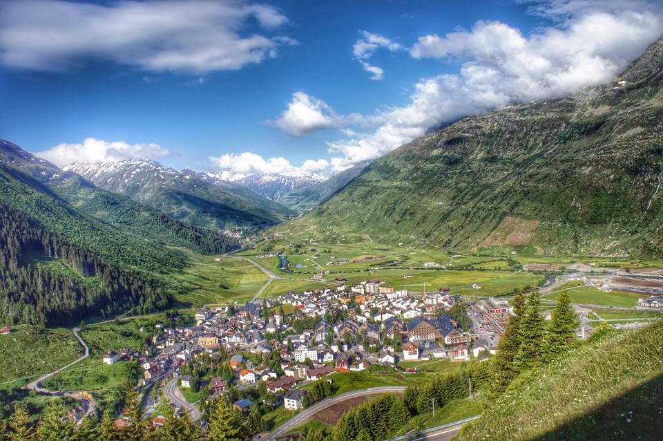 overlooking andermatt