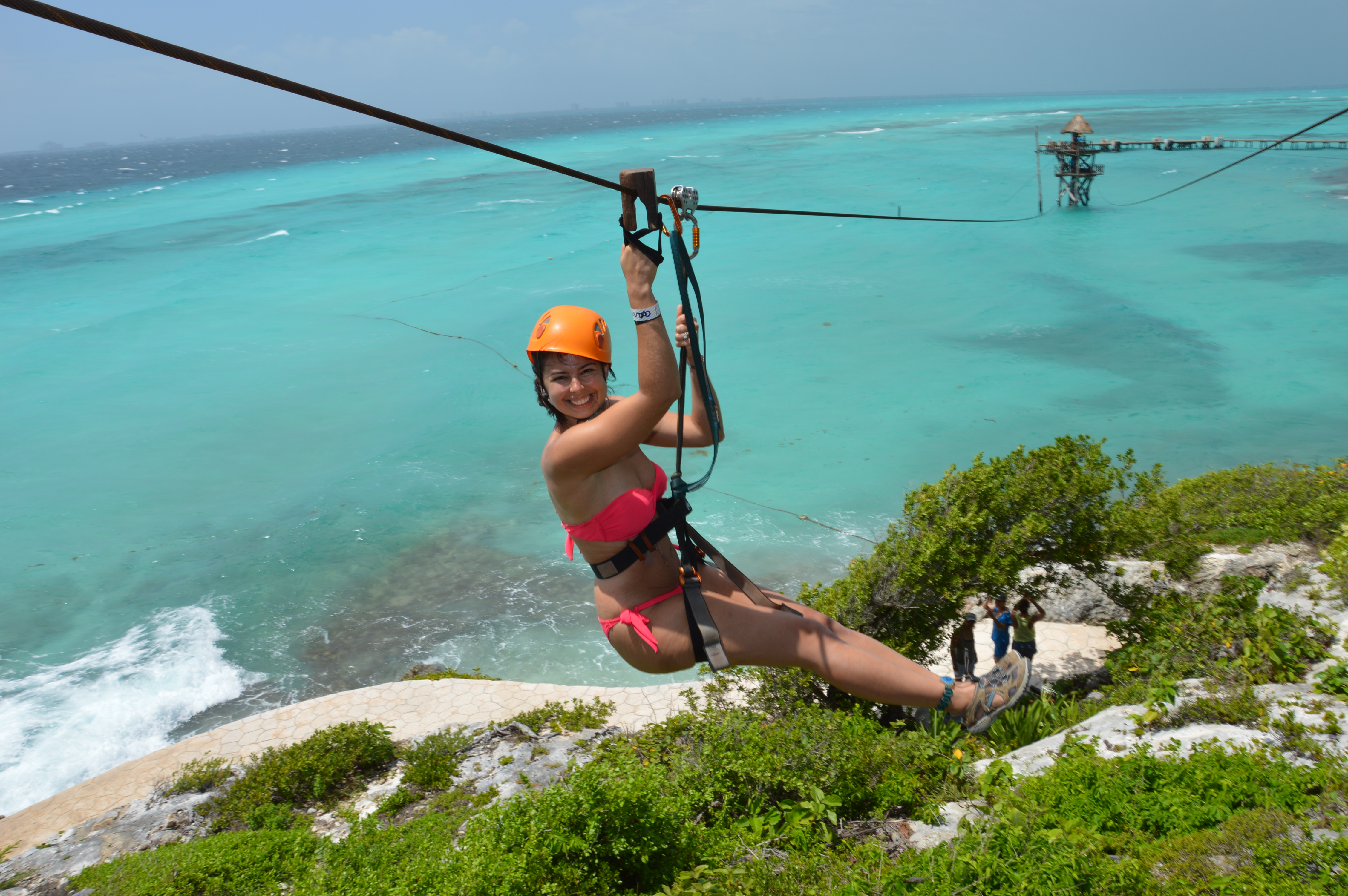 zipline garrafon park isla mujeres cancun mexico