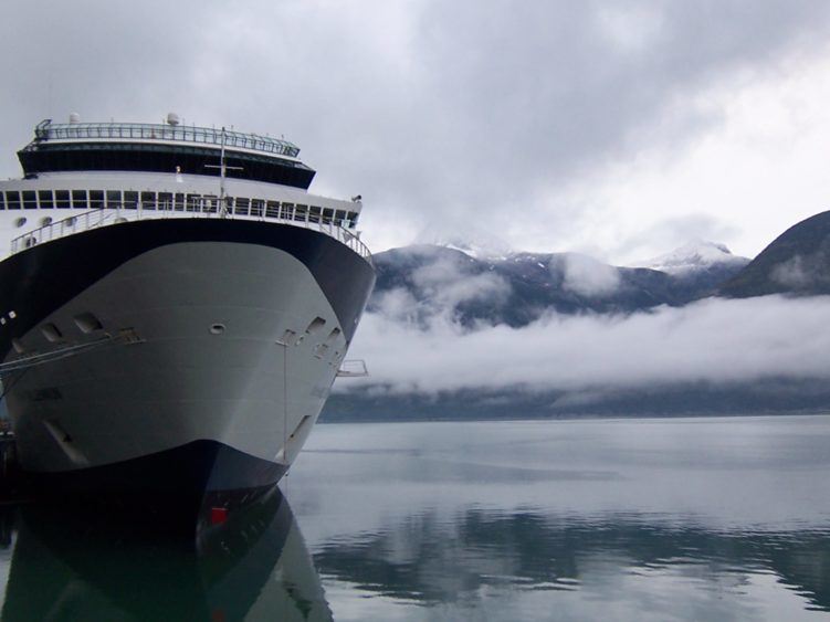 cruise ship in alaska waters
