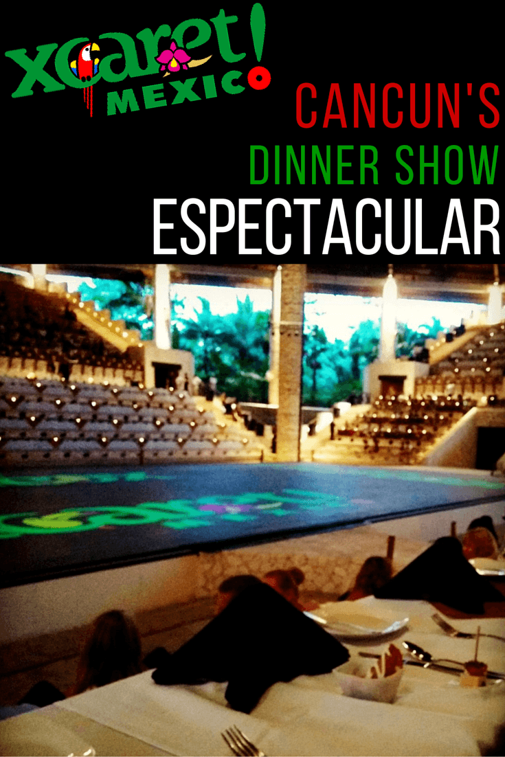 The dinner show at Xcaret Cancun (Xcaret Mexico Espectacular) shows dances, Aztec games, music, and cultural performances from across Mexico's history and today's states. Read more about the performance at Xcaret Cancun.