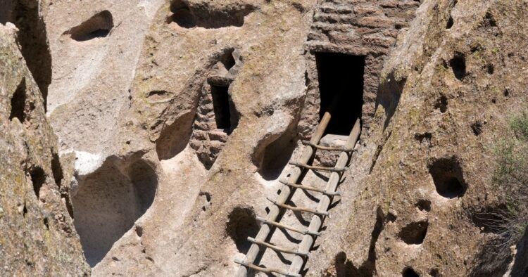 staircase at bandalier national monument