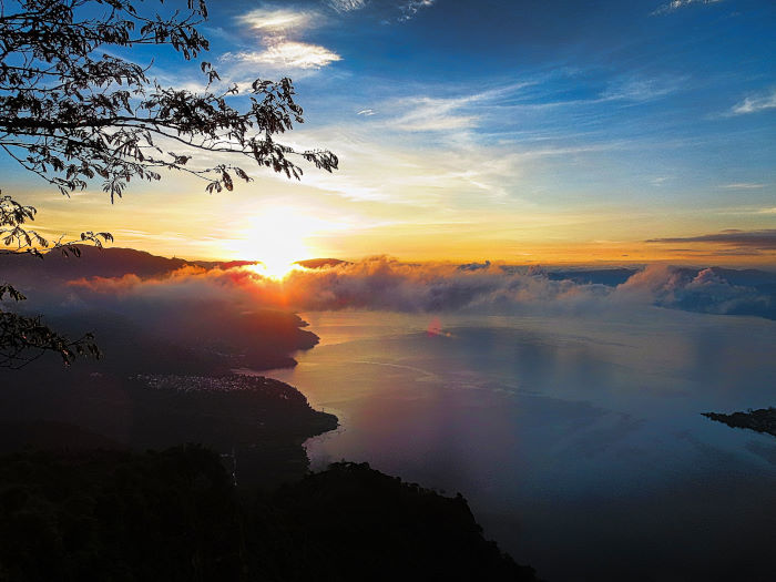 cyberlink photodirector | better travel photos | lake atitlan guatemala nariz de indio sunrise