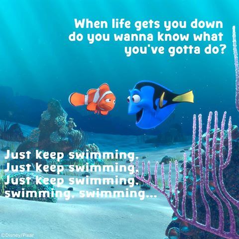 just keep swimming finding nemo