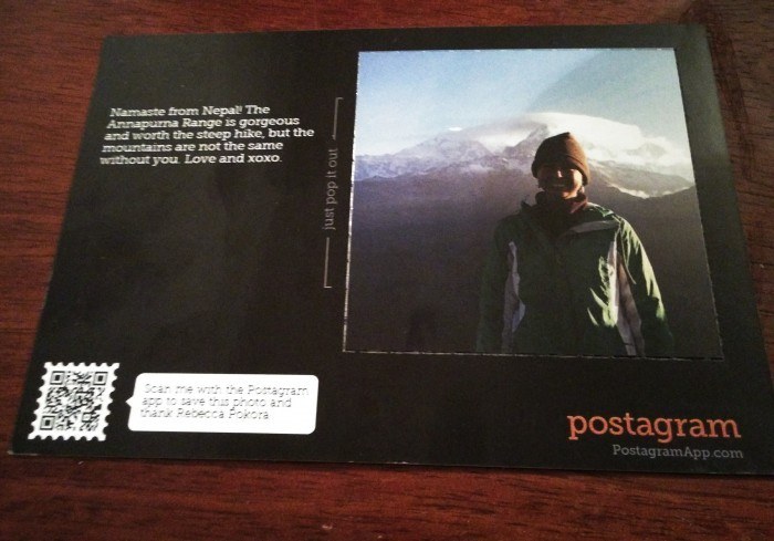 Postagram postcard app nepal