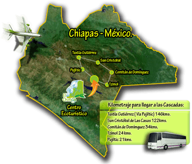 el chiflon waterfalls map