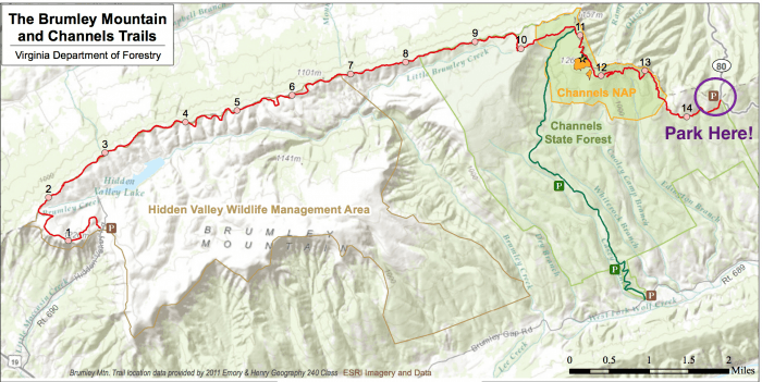 Virginia Channels Map