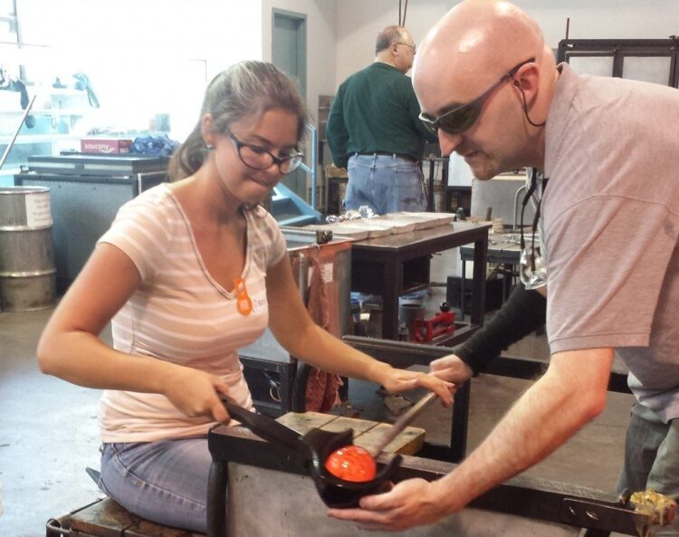 Corning Glass Blowing Classes Go Home with the Perfect Souvenir