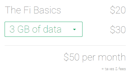 google project fi rates