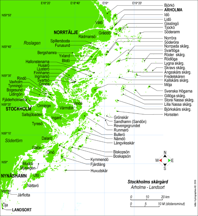 stockholm archipelago map