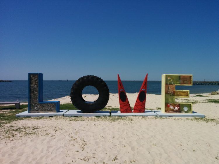 cape charles va love sign