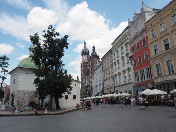 Walking through Old Town Krakow