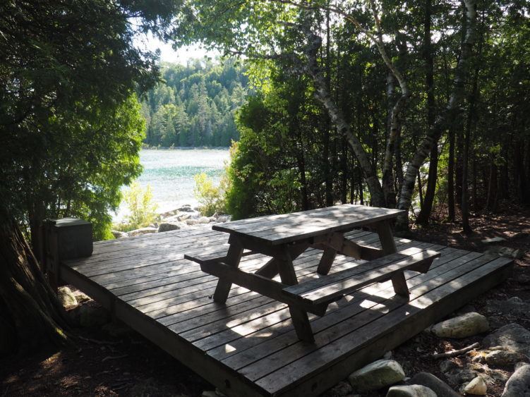 flowerpot island camping