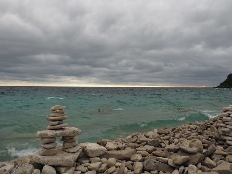 bruce peninsula shoreline at stormhaven