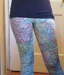 map leggings for her