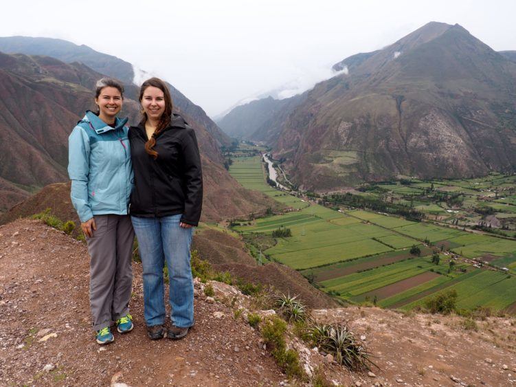 posing at ollantaytambo vista as first step to acclimate to cusco altitude