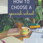 Pinterest graphic for how to choose a spanish language school