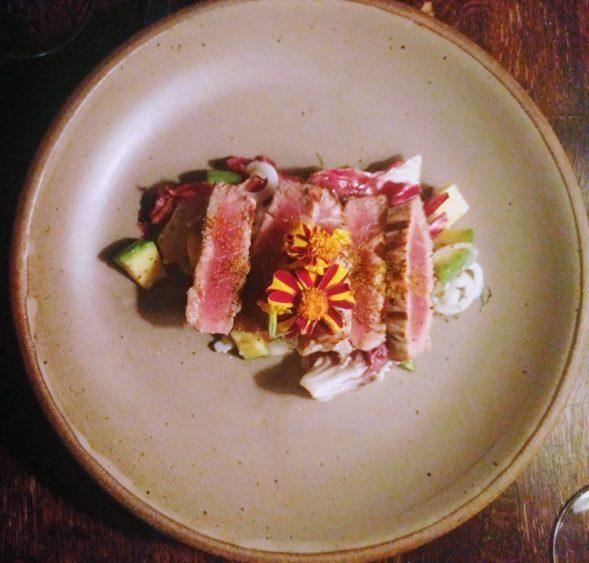 Seared tuna at Cucina 24, as delicious as it looks. As expected at one of Asheville's best restaurants!