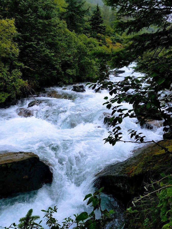 Creek in Juneau Alaska, a popular stop for anyone who wants to plan a trip to Alaska