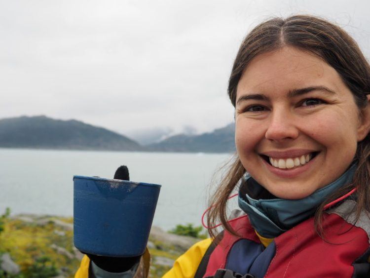 kayaking in alaska - columbia glacier cocoa