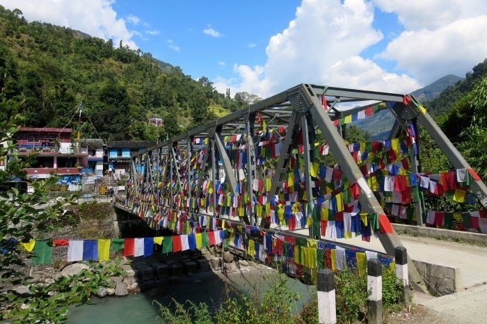 Bridge at the start of the Ghorepani Poon Hill Trek